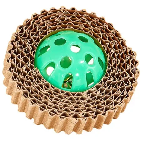 - Environmentally friendly pet toy recommendationsManufacturer Corrugated Cardboard Cat Toy Plastic Ball With bell