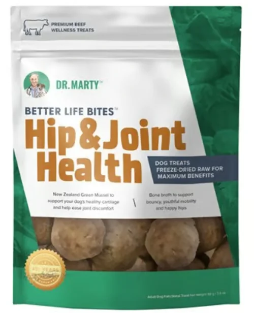 - Air box TSA certified check-inDr. Marty Better Life Bites Hip and Joint Health Dog Treats