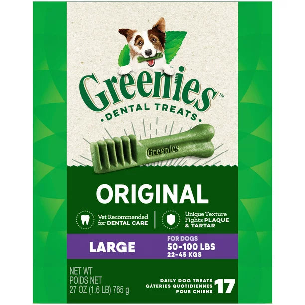 - ​​Pet toys under    yuanGreenies Original Large Dog Dental Treats - 17 count