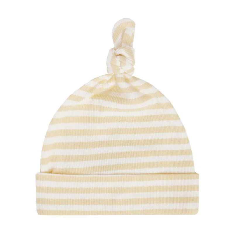 - Teething and chewing toys for puppiesQuincy Mae Yellow Stripe Knotted Baby Hat