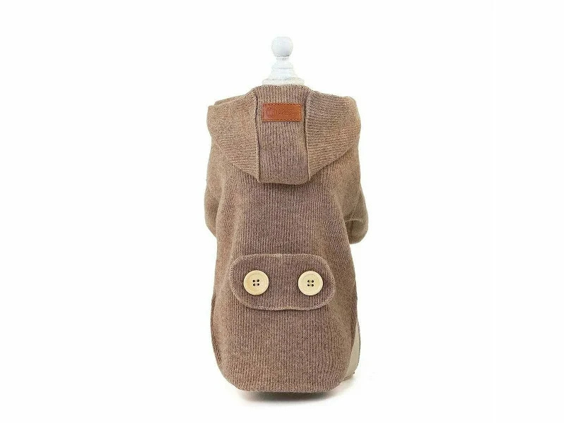 - Foldable and portable cat bagdog clothes Brown L YP-200704