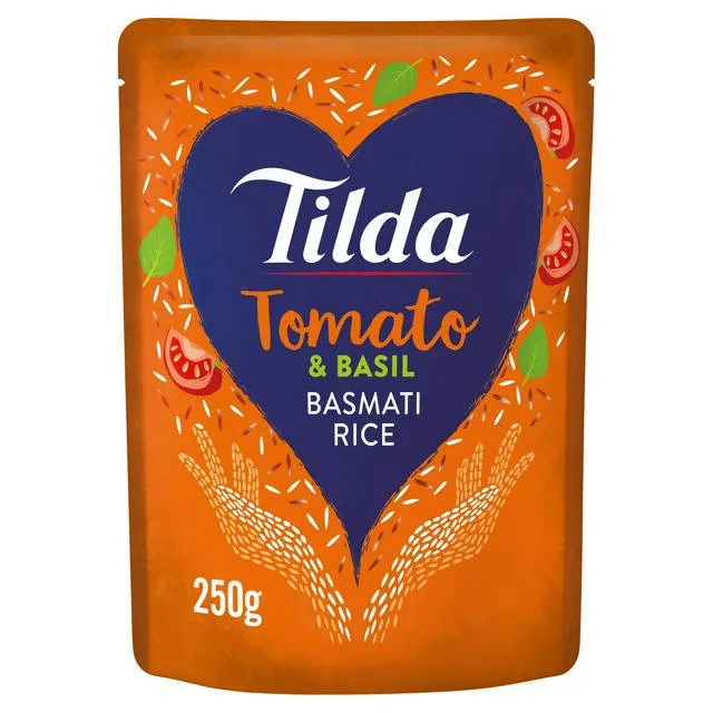 - Air box TSA certified check-inTilda Microwave Tomato and Basil Basmati Rice 250g