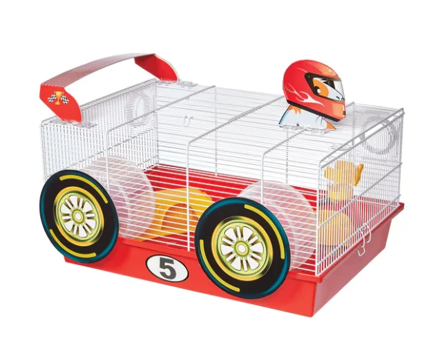 - ​​Christmas pet Christmas clothingMidwest Critterville Race Car Hamster Home