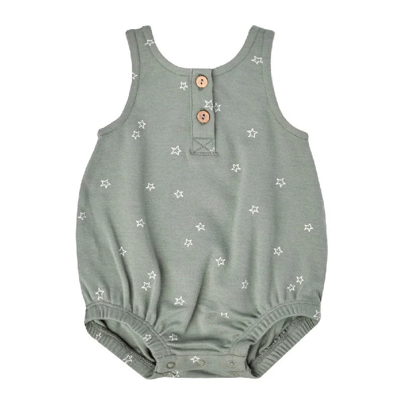 - Winter warm clothes for short-haired dogsQuincy Mae Stars Sleeveless Bubble Romper