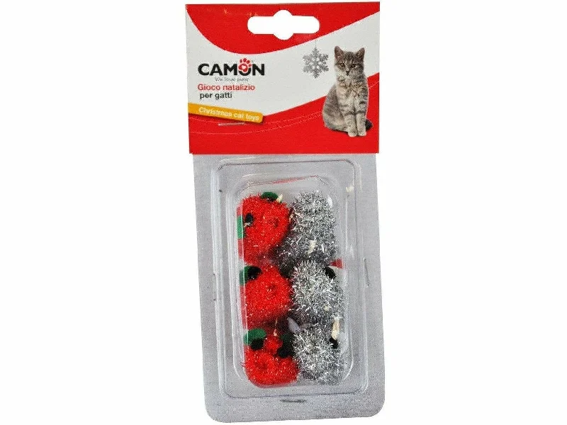 ---Cat toy - Christmas mice (6pcs)