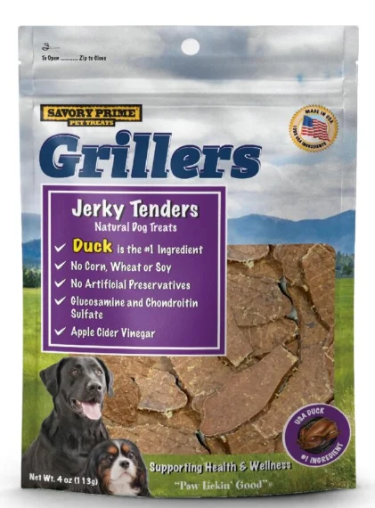 - Organic cotton dog bibsGrillers Duck Tenders 8 oz