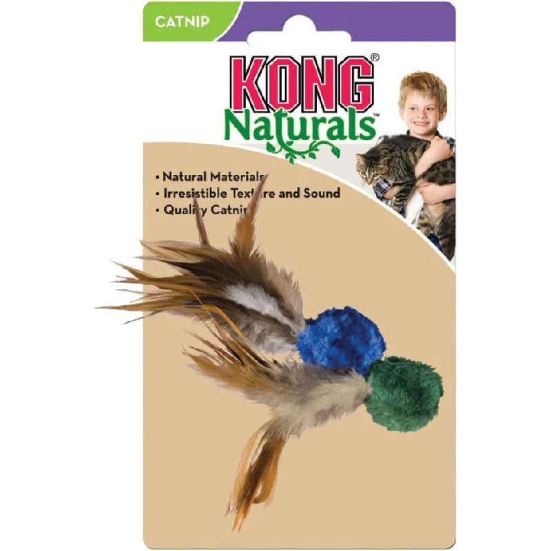 - Parrot climbing and standing wooden frameKONG NATURALS CRINKLE BALL W/FEATHERS (ASSORTED)