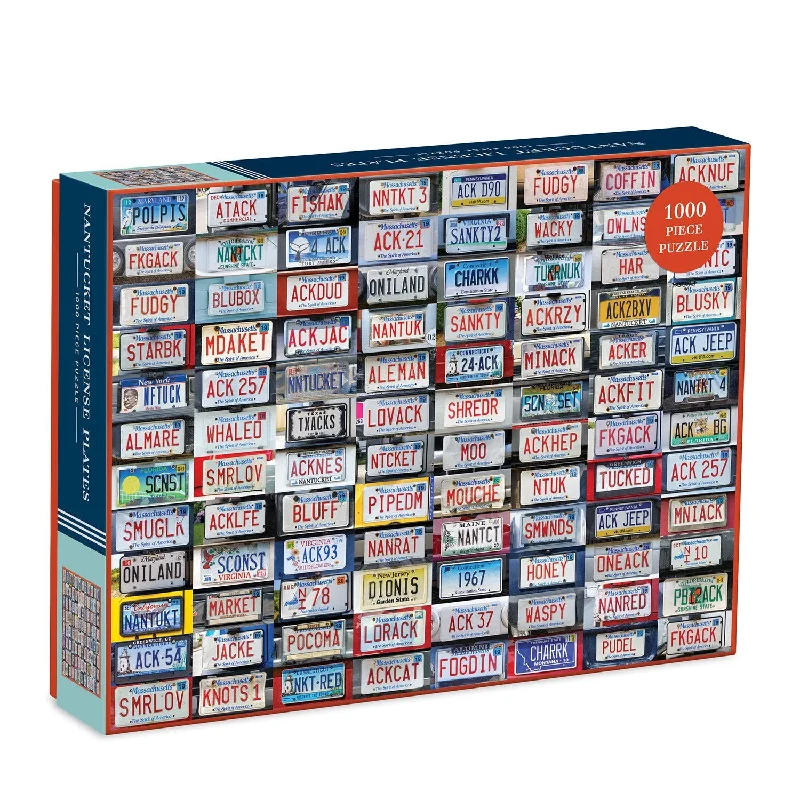 - Winter dog thick down jacketNantucket License Plates 1000 Piece Jigsaw Puzzle