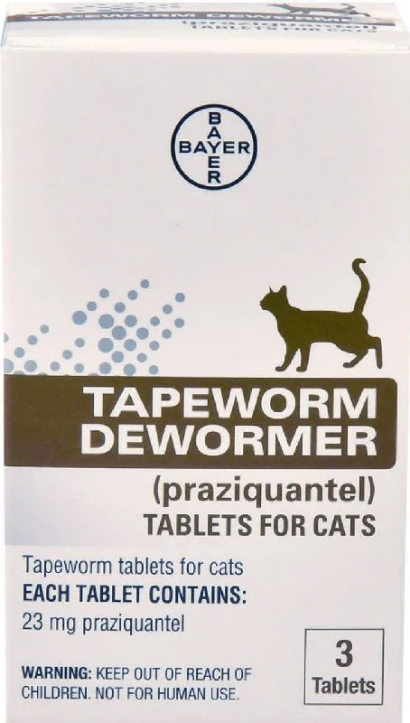 - Dog anti-slip matElanco Tapeworm Dewormer Tablets for Cats (Praziquantel) - 3 Tablets