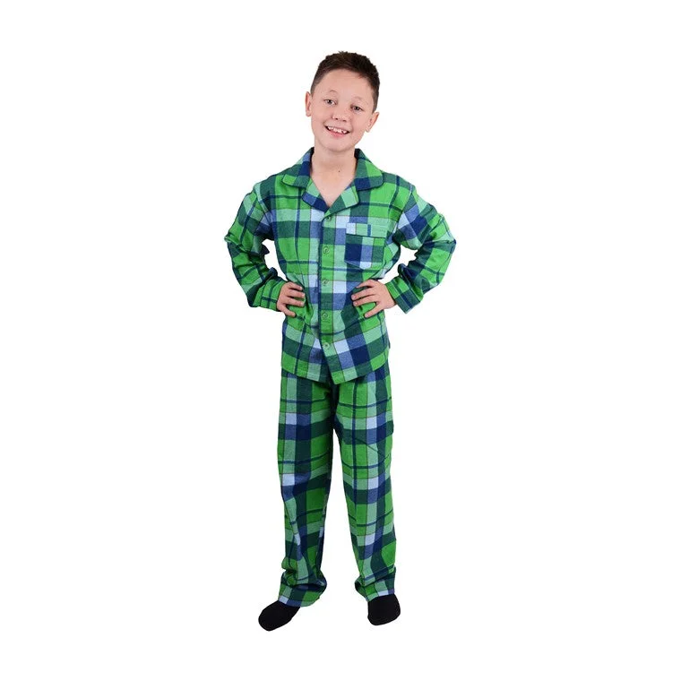 - Pet tear stain cleaning wipesFlannel PJ Set, Kelly Check, Size 10