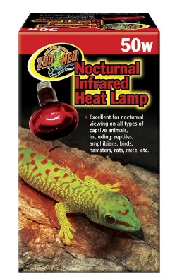 - Pet monitor with cameraZoo Med Nocturnal Infrared Reptile Terrarium Heat Lamp, 50W