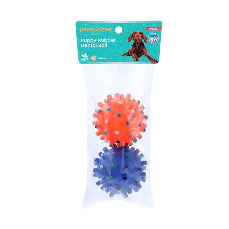 Pet ProductsPuppy Rubber Dental Ball, 2pk