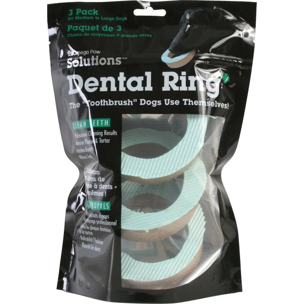  -Explosion-proof leash FOR LARGE dogsOmega Paw Dental Ring Dental Dog Treat