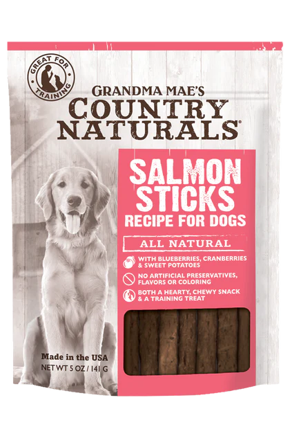  -Splash-proof food bowl AND Anti-choking slow food bowlGRANDMA MAE'S 5OZ SALMON STICKS