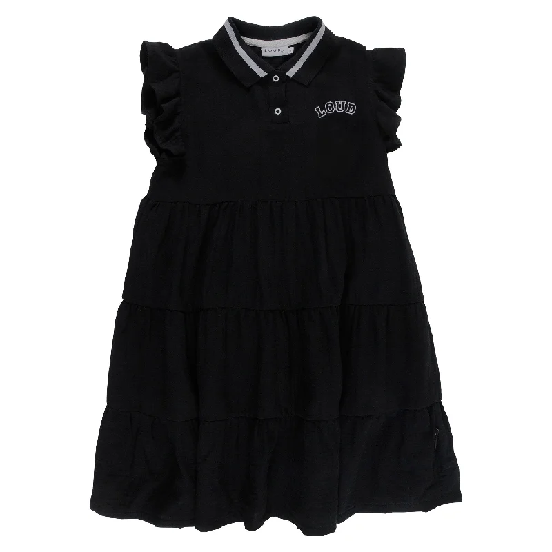 - Winter warm clothes for short-haired dogsLoud Black Panelled Dress