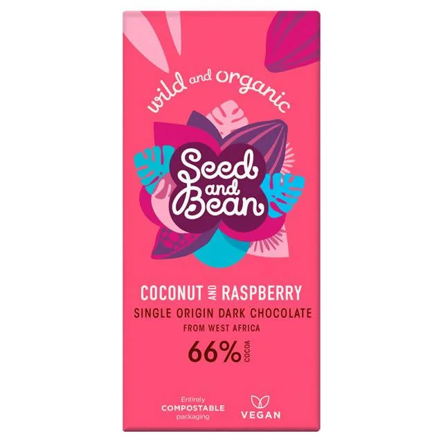 - Pet fence foldable indoorSeed & Bean Fairtrade Organic Single Origin Coconut & Raspberry Dark Chocolate 85g