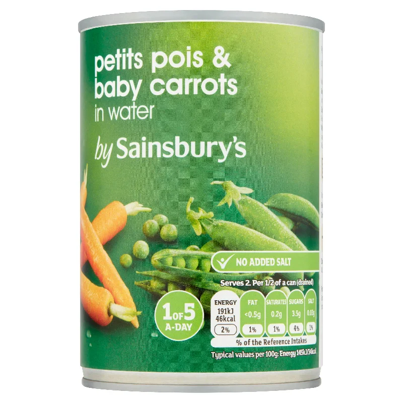 - ​​Christmas pet Christmas clothingSainsbury's Petit Pois & Baby Carrots 400g