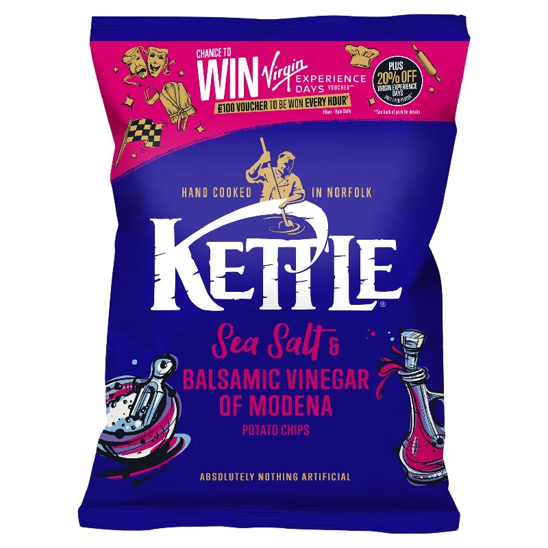  -Anti-scratch sofa protective coverKettle Chips Sea Salt & Balsamic Vinegar of Modena Sharing Crisps 130g