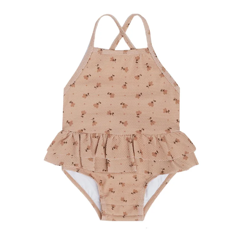 - Deodorizing cat litter tofu litterQuincy Mae Tulips Ruffled One-Piece Swimsuit