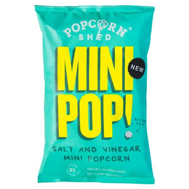 - Parrot climbing and standing wooden framePopcorn Shed Mini Pop! Salt & Vinegar Mini Popcorn 75g