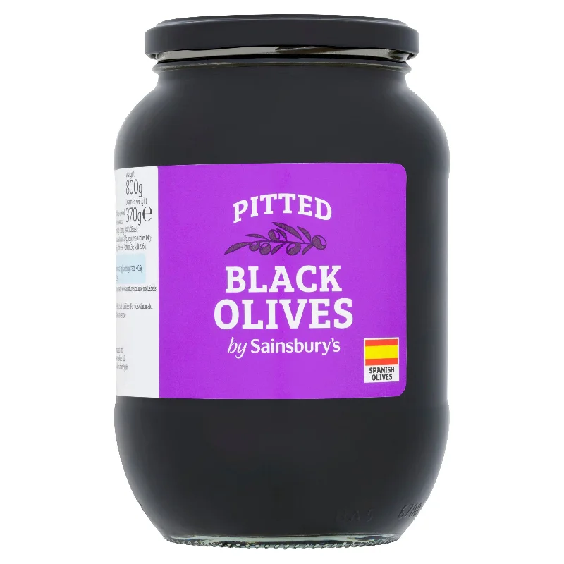 - Car dog seat beltSainsbury's Pitted Black Olives 800g (370g*)