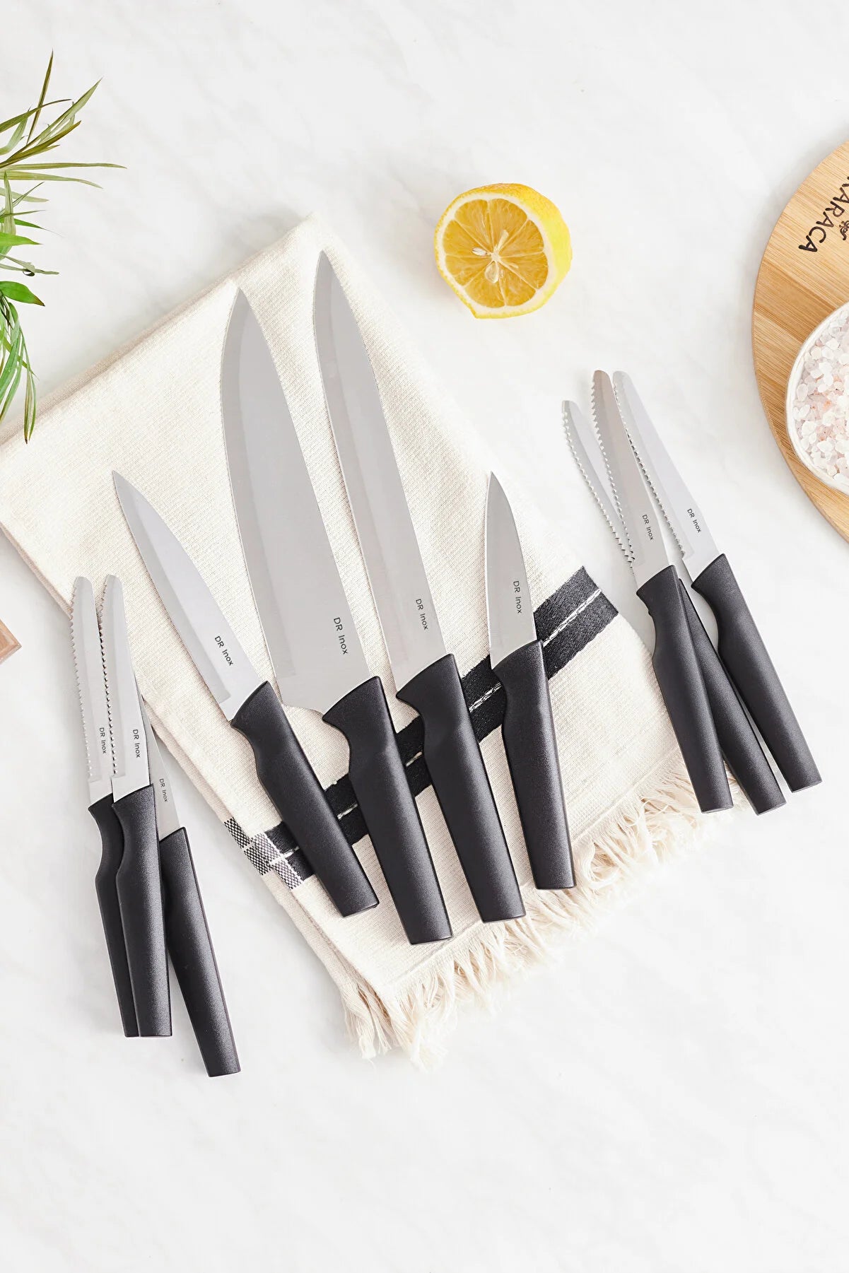 ---Karaca Dr. Inox Bundle 10 Piece Knife Set