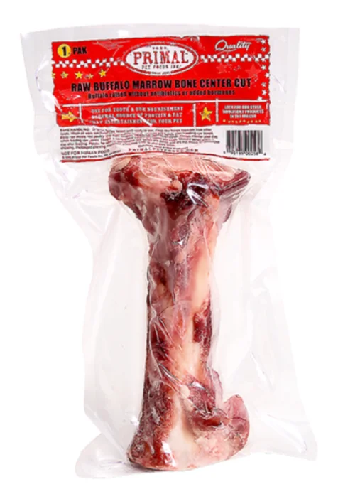 ---Primal Frozen Buffalo Marrow Center Bone Frozen Dog Treat