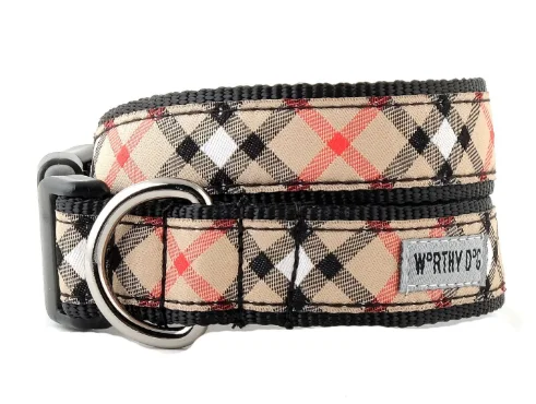  -Non-contact cat thermometerWorthy Dog Bias Plaid Dog Collar - TAN