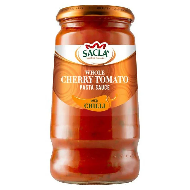 ---Sacla' Whole Cherry Tomato & Chilli Sauce 350g