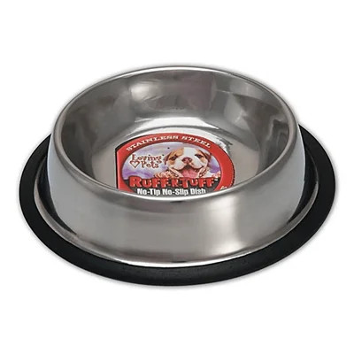 - Pet water dispenser UV sterilization versionRuff N Tuff Traditional No-Tip Stainless Steel Dish 16oz