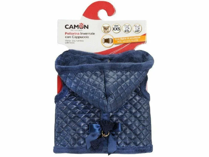  -Non-contact cat thermometerWinter harness with hood - blue - size XXS