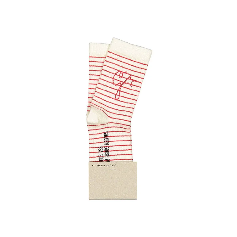 ---Golden Goose Tango Red Stripe Socks