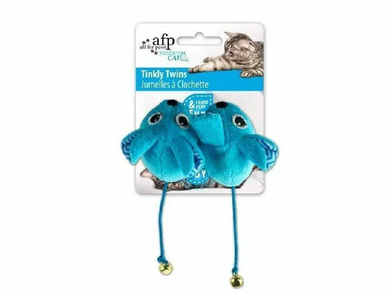 - Organic cotton dog bibsTinkly Twins - Blue