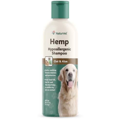 - Summer pet ice matNatureVet Hemp Oat & Aloe Hypoallergenic Shampoo For Dogs 16oz