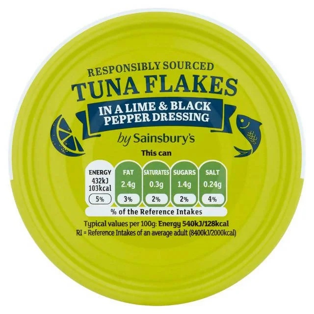 - Summer pet ice matSainsbury's Tuna Flakes in a Lime & Black Pepper Dressing 80g