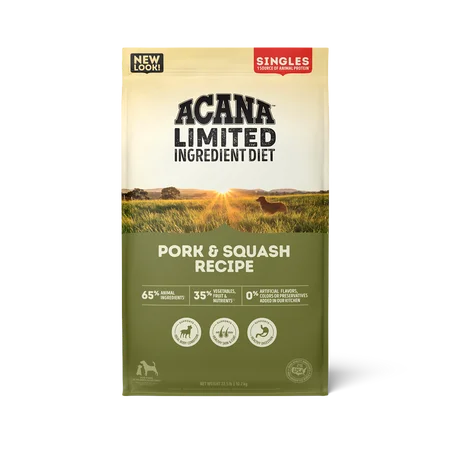 - Dog food online shopping recommendationACANA Singles Limited Ingredient Pork & Squash Recipe Dry Dog Food