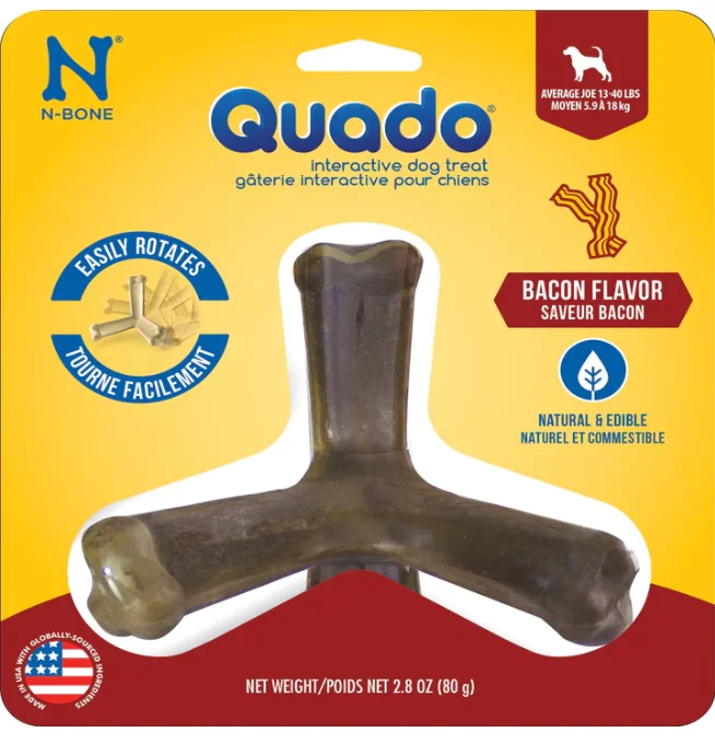 - Custom pet birthday cakeNBONE QUADO BONES INTERACTIVE BACON AVERAGE JOE MEDIUM 2.8 OZ