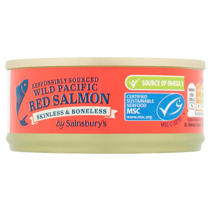 - Pet stroller can be taken on the planeSainsbury's Wild Pacific Red Salmon, Skinless & Boneless 105g