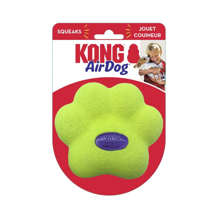 - Organic cotton dog bibsKong AirDog Squeaker Paw Medium