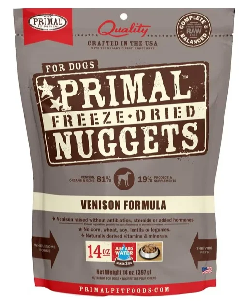 - Degradable pet feces bagPrimal Freeze Dried Dog Nuggets - Venison