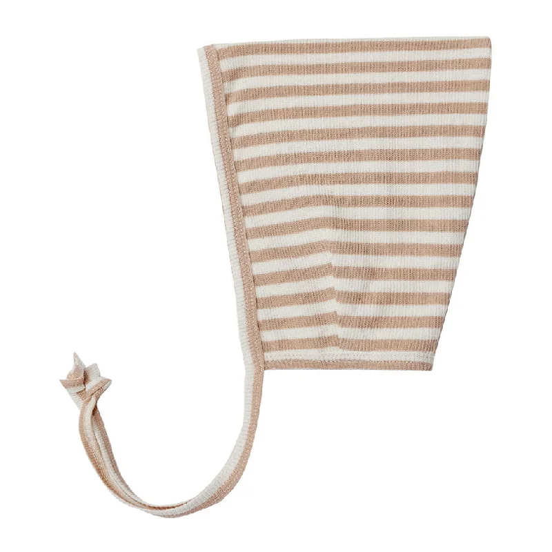 - Winter dog thick down jacketQuincy Mae Latte Stripe Pixie Bonnet