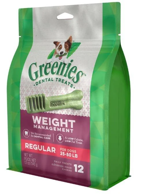 - Remote interactive pet feederGreenies Regular Weight Management Dental Dog Chews