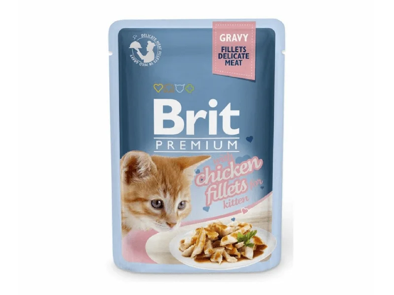 - Degradable pet feces bagBrit Premium Cat Delicate Fillets in Gravy with Chicken for Kitten 85 g