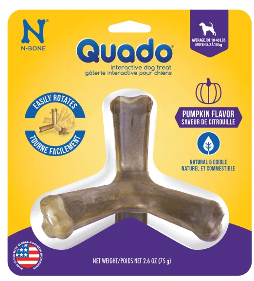 - Winter warm clothes for short-haired dogsN-Bone® Quado® Interactive Bone Pumpkin Flavor Large