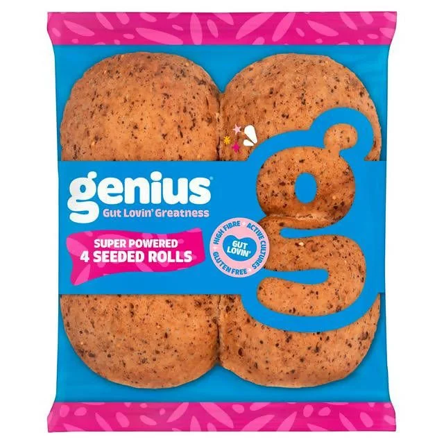 - Remote interactive pet feederGenius Gluten Free Soft Triple Seeded Rolls x4