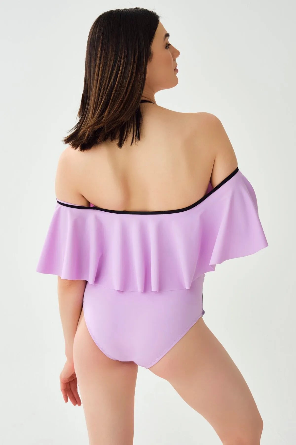 Pet ProductsDagi Women's Lilac Flounced Maternity Swimsuits