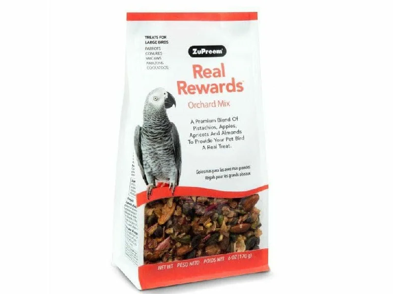 - Remote interactive pet feederReal Reward Large Parrot Treats - Orchard Mix 170g