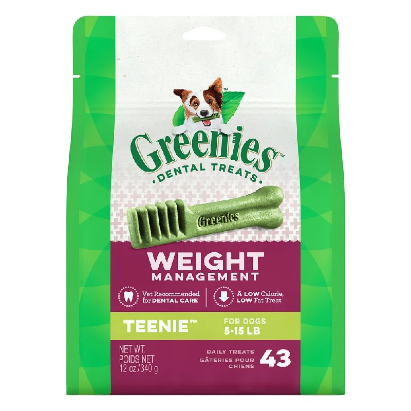 - Teething and chewing toys for puppiesGREENIES™ Weight Management TEENIE™ Dog Dental Treats