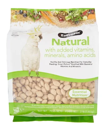 - Foldable and portable cat bagZuPreem Natural Daily Large Bird Food, 3-lb bag