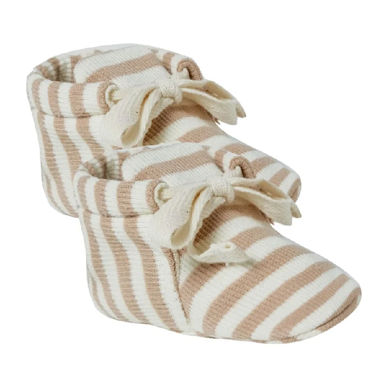 - ​​Pet toys under    yuanQuincy Mae Latte Stripe Baby Booties